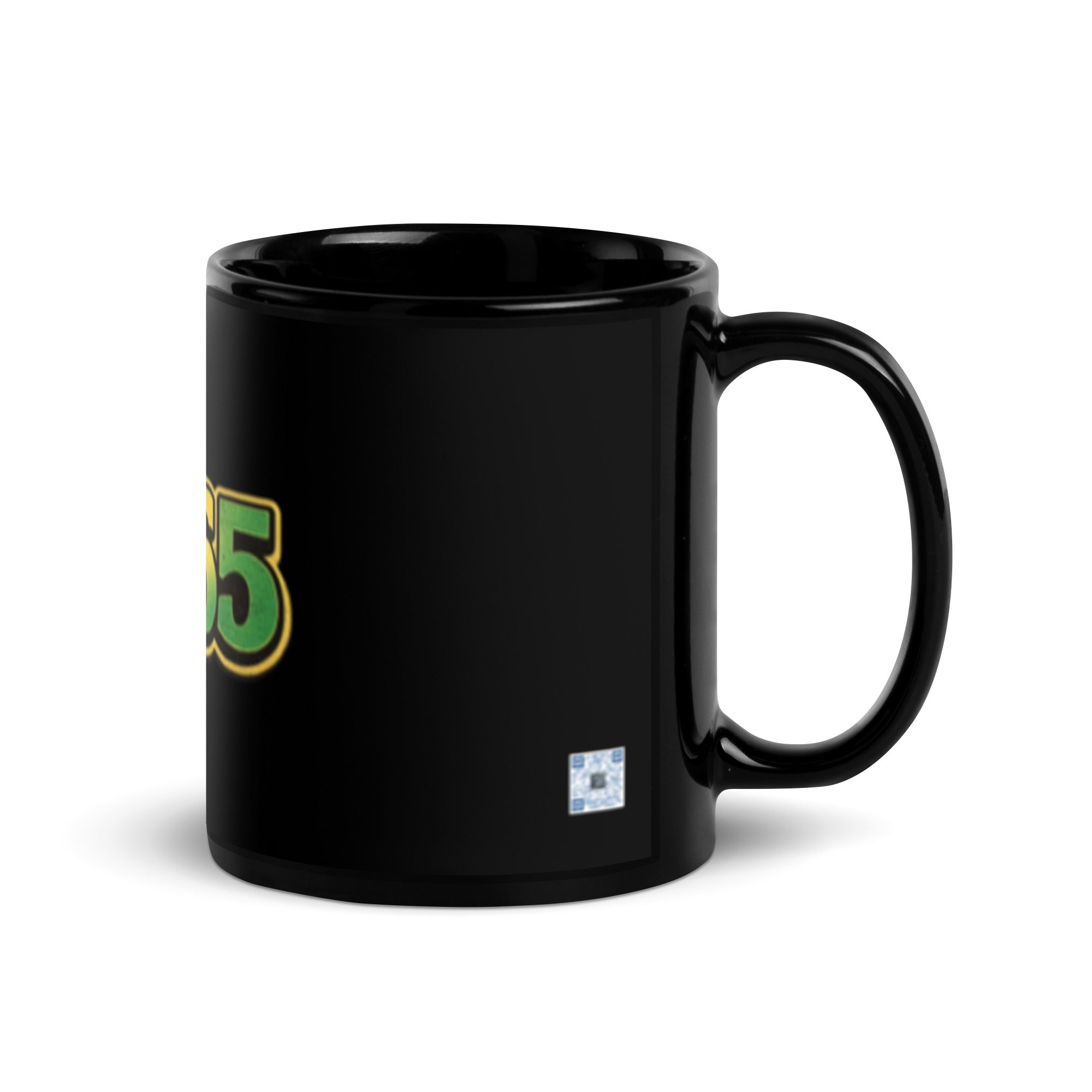 1865 black glossy mug featuring a Juneteenth-inspired design celebrating freedom, resilience, heritage, cultural pride, and the significance of the year 1865.