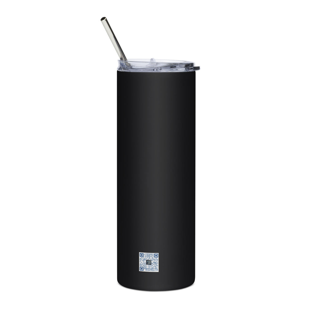 I Work Hard So I Can Travel stainless steel tumbler hustle saying