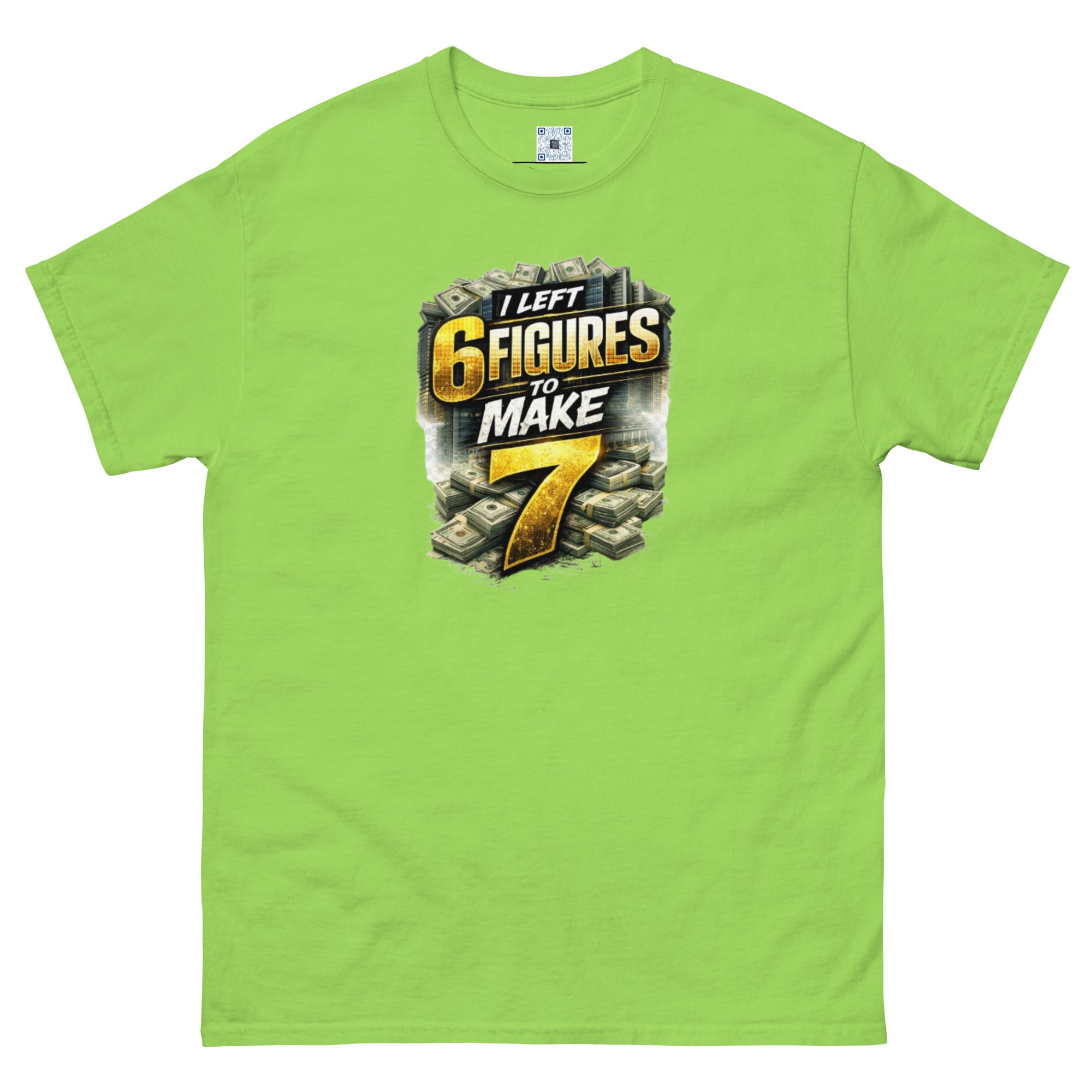 Left 6 Figures to Make 7 design by Bee Original Designs featuring bold money-inspired graphic.