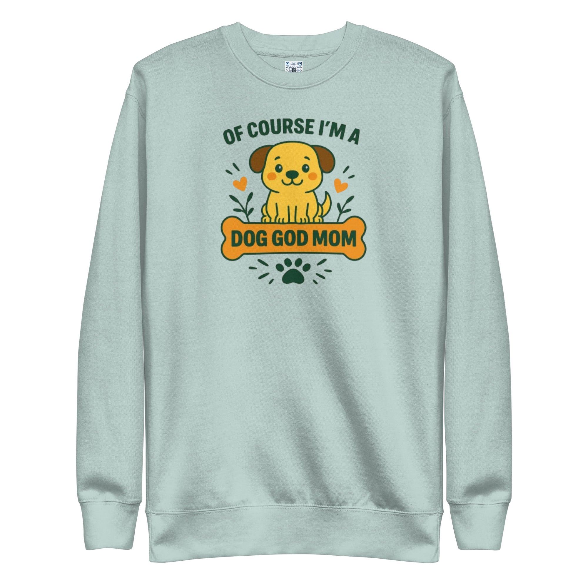 Dog God Mom sweatshirt with bold pet parent graphic on the front