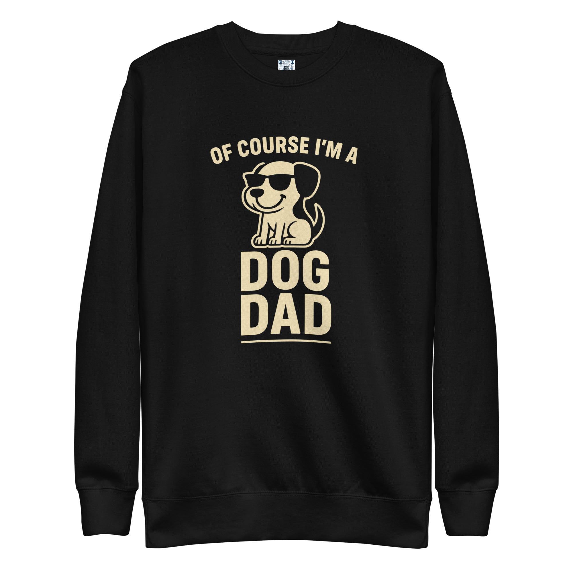Dog Dad sweatshirt with bold pet parent graphic on the front