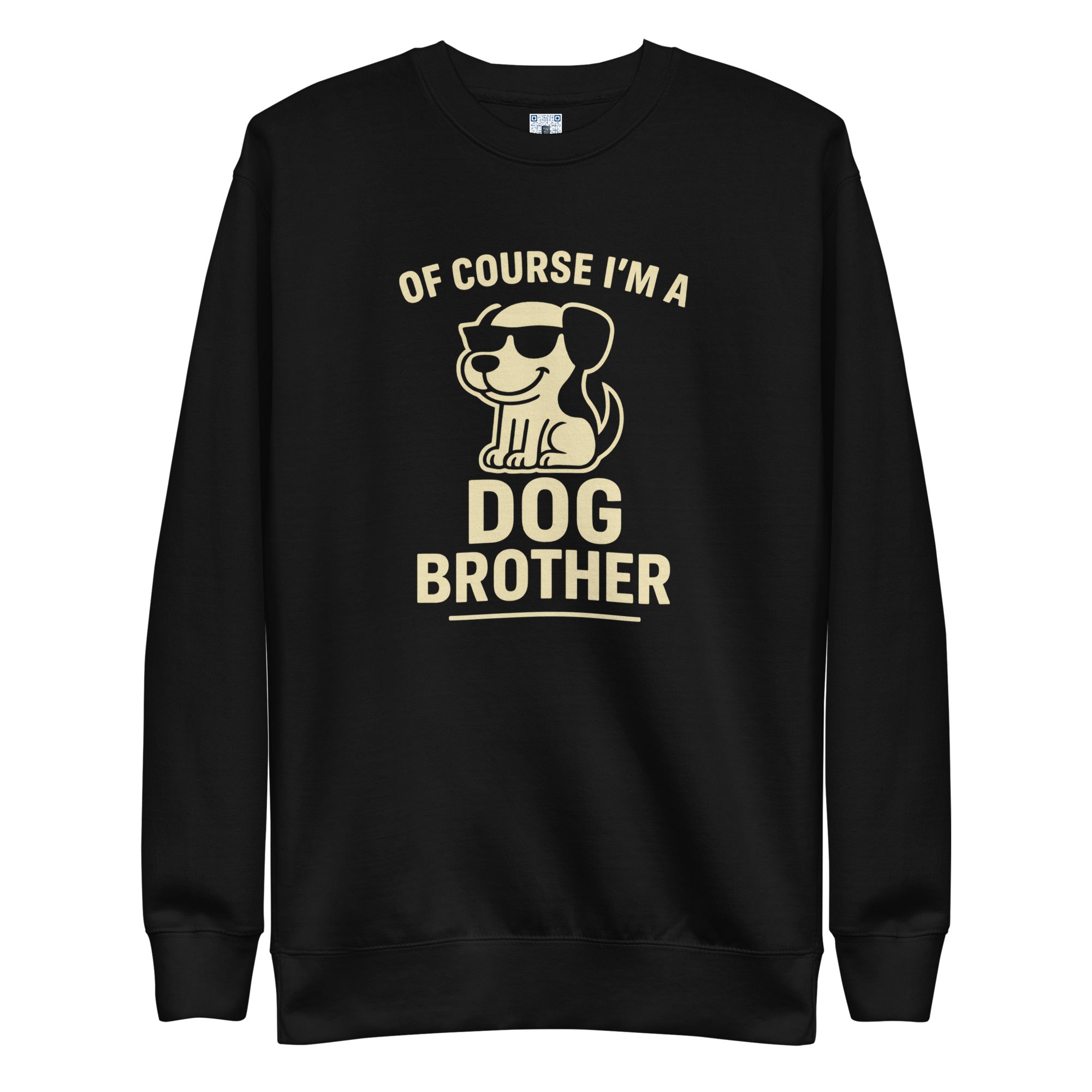 Dog Brother sweatshirt with bold pet parent graphic on the front
