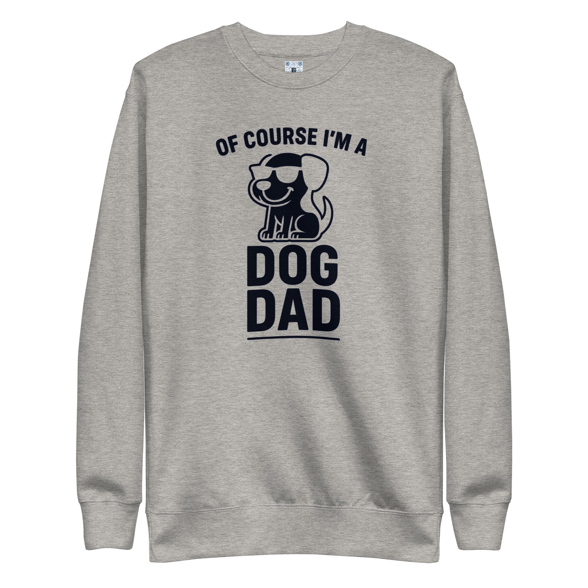 Dog Dad sweatshirt with bold pet parent graphic on the front