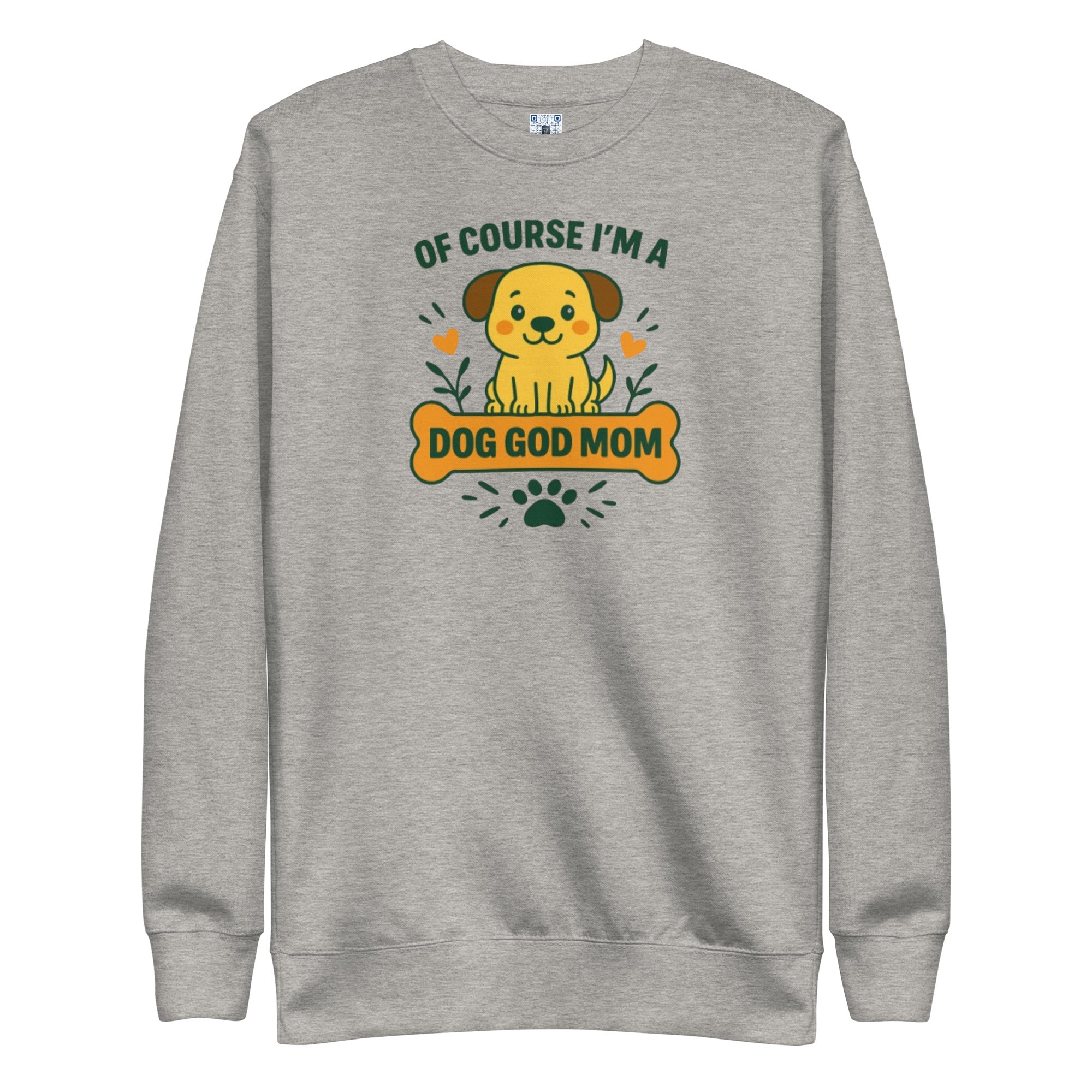 Dog God Mom sweatshirt with bold pet parent graphic on the front