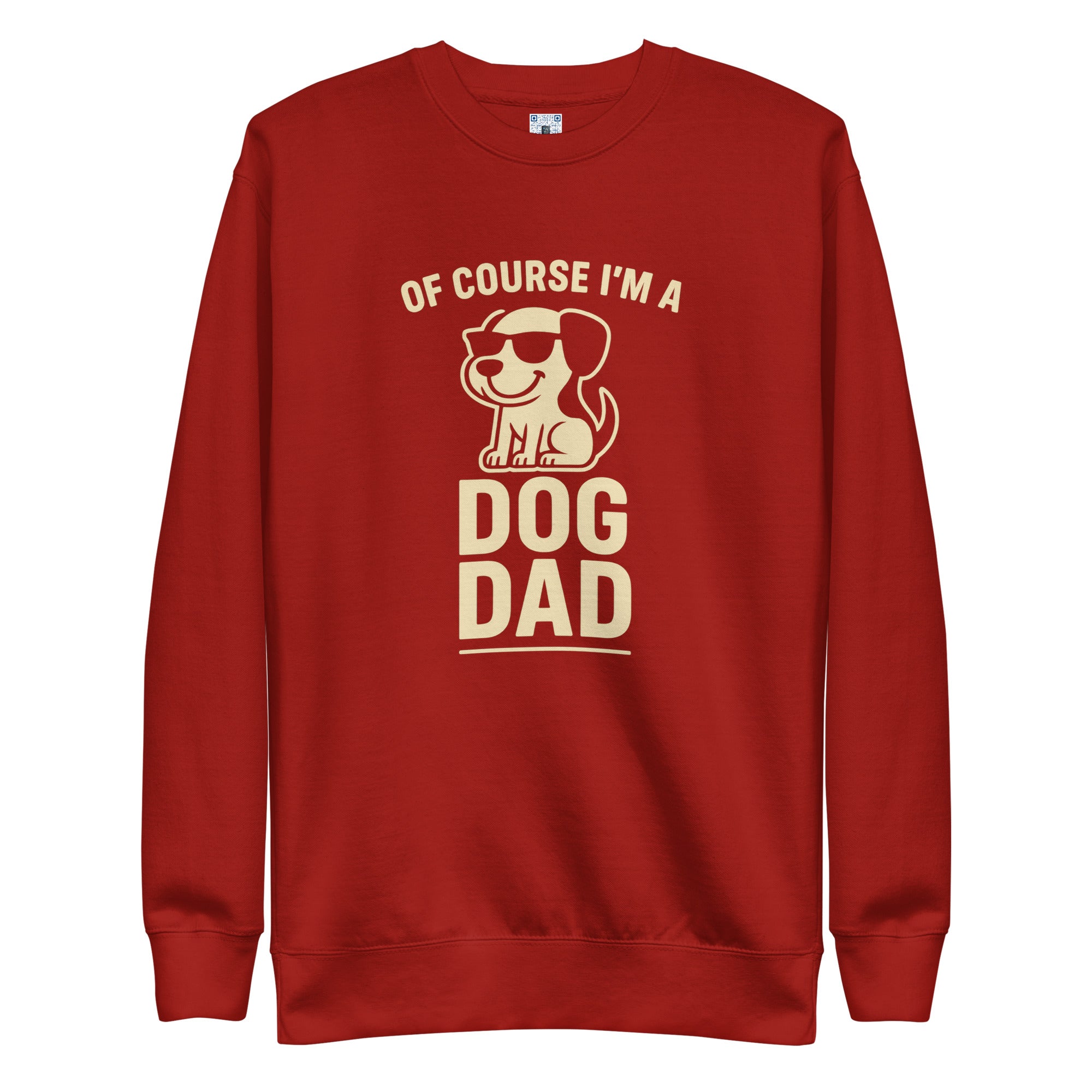 Dog Dad sweatshirt with bold pet parent graphic on the front