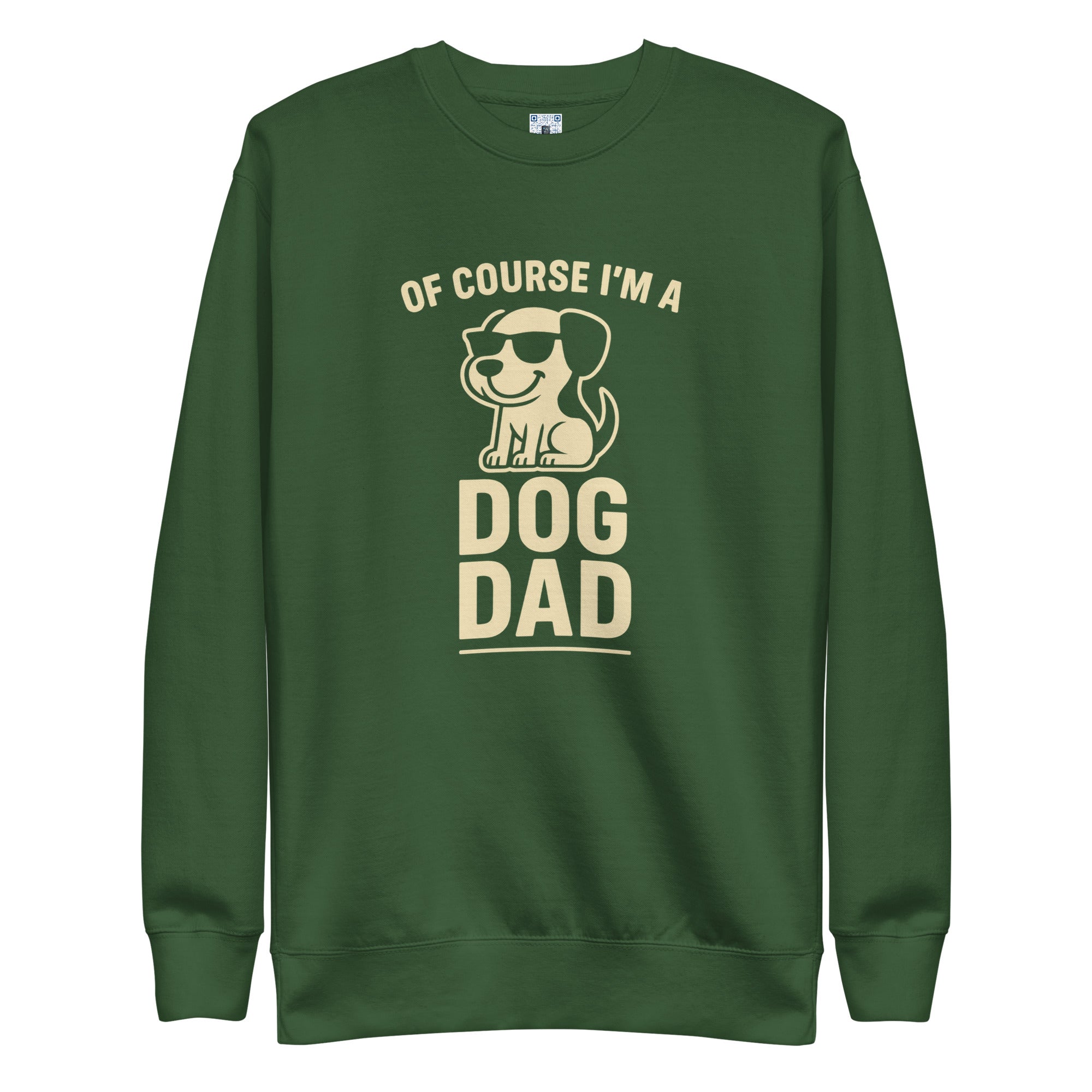 Dog Dad sweatshirt with bold pet parent graphic on the front