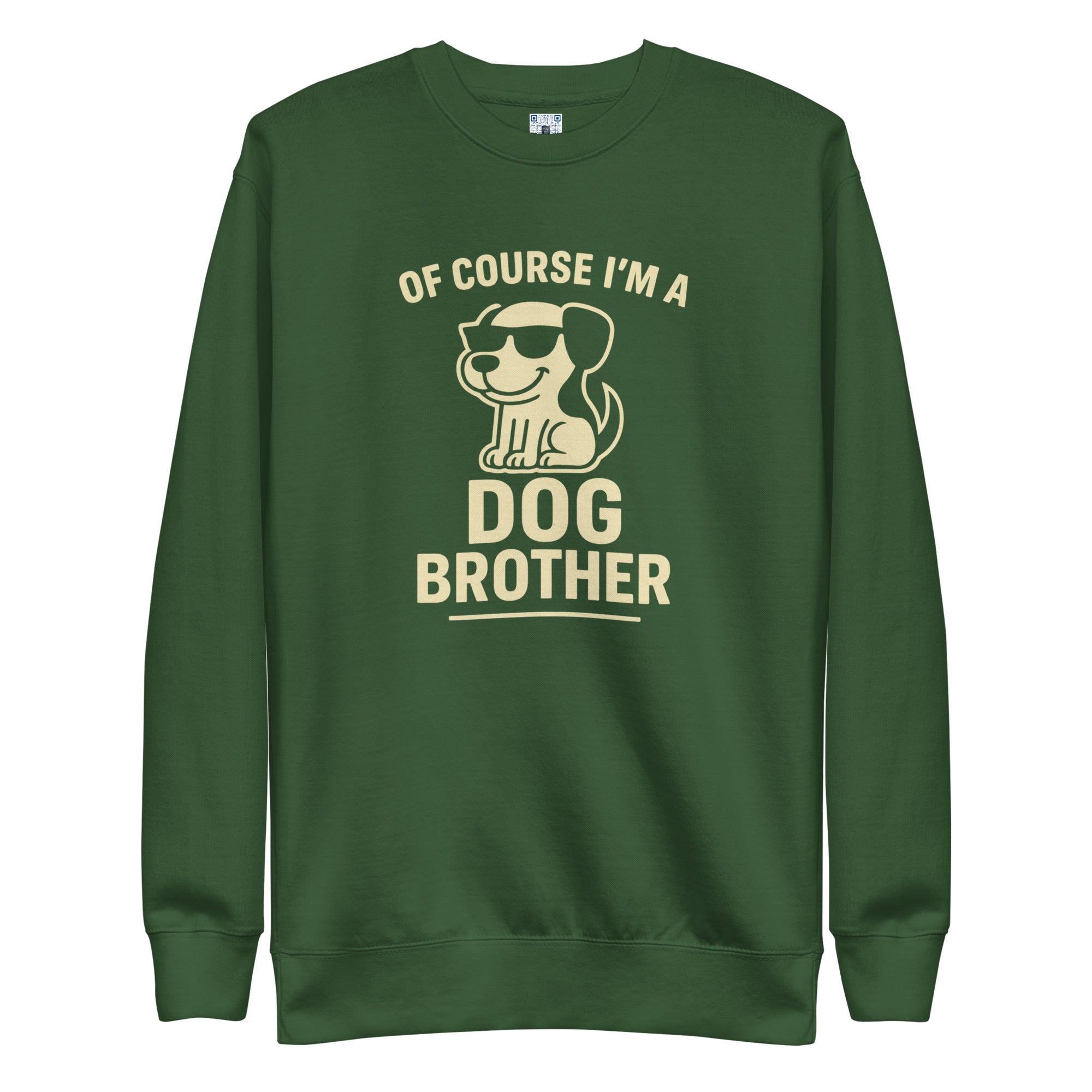 Dog Brother sweatshirt with bold pet parent graphic on the front