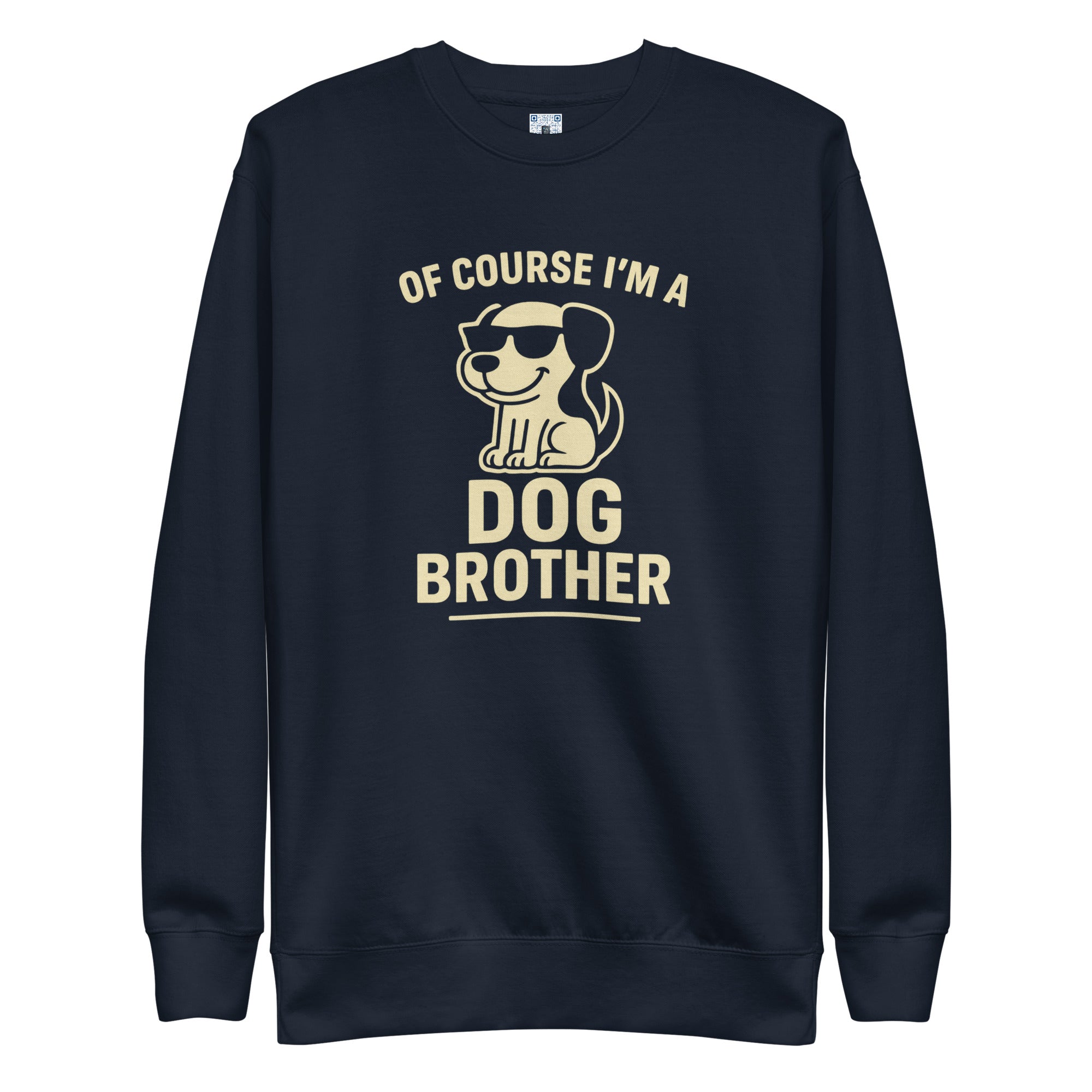 Dog Brother sweatshirt with bold pet parent graphic on the front