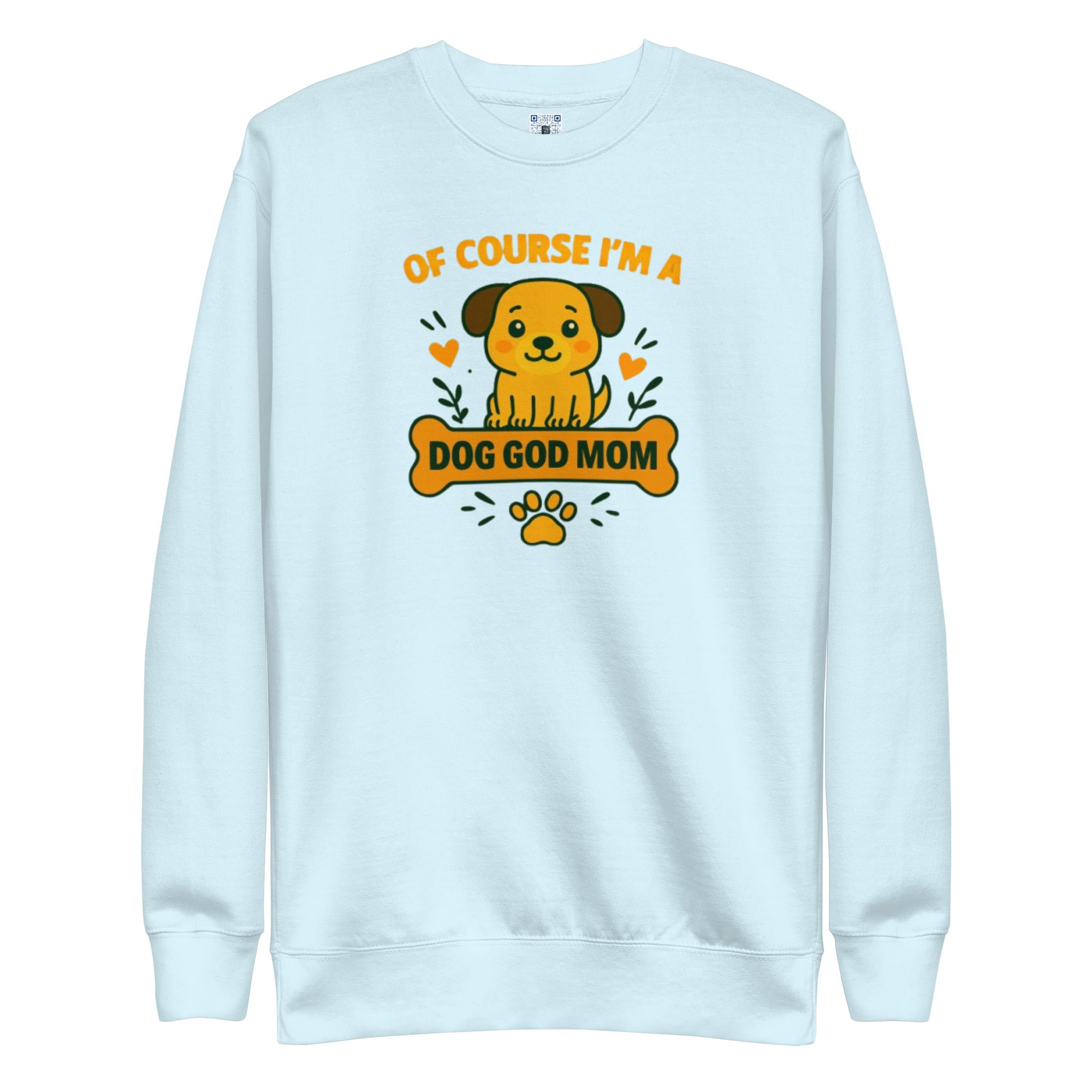 Dog God Mom sweatshirt with bold pet parent graphic on the front