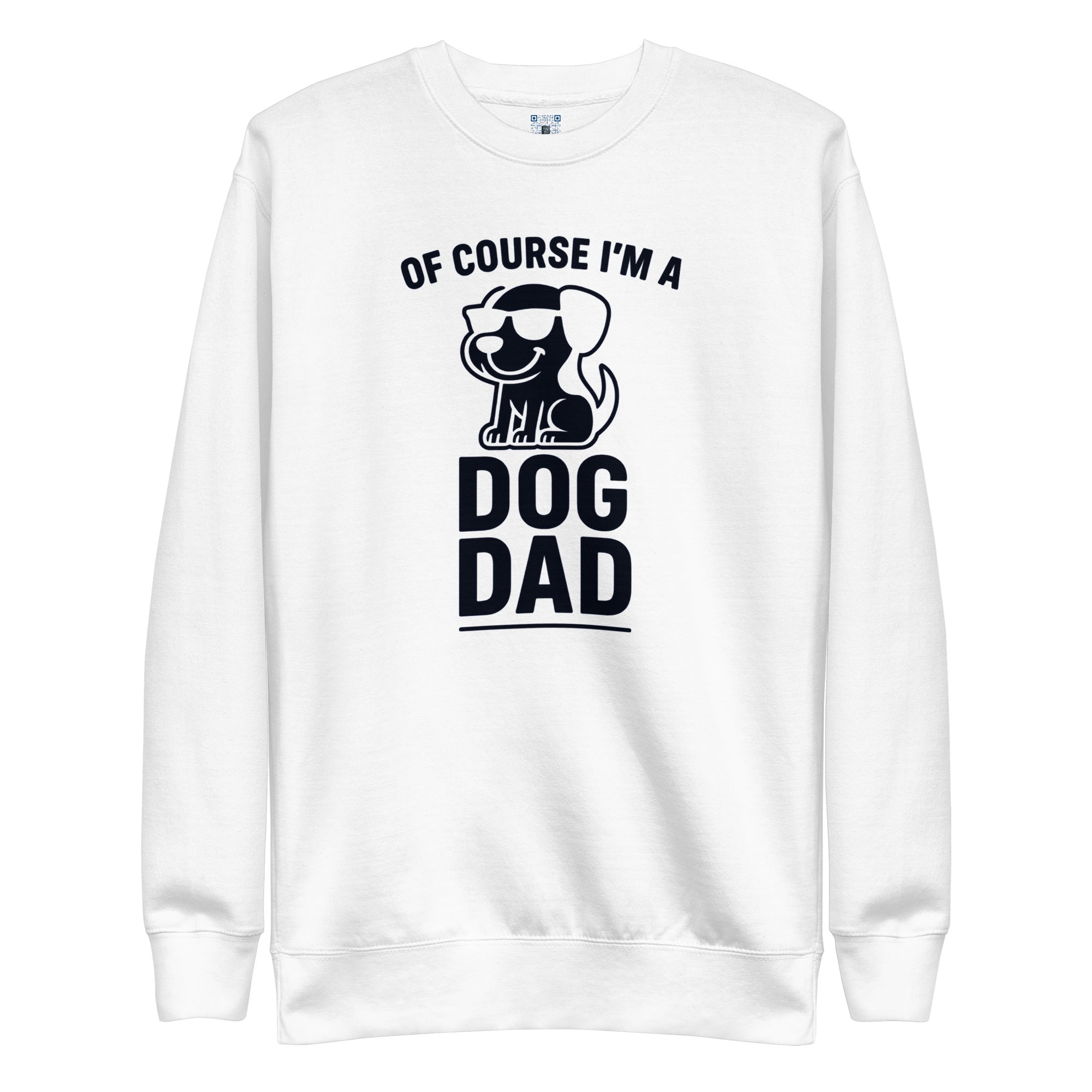 Dog Dad sweatshirt with bold pet parent graphic on the front