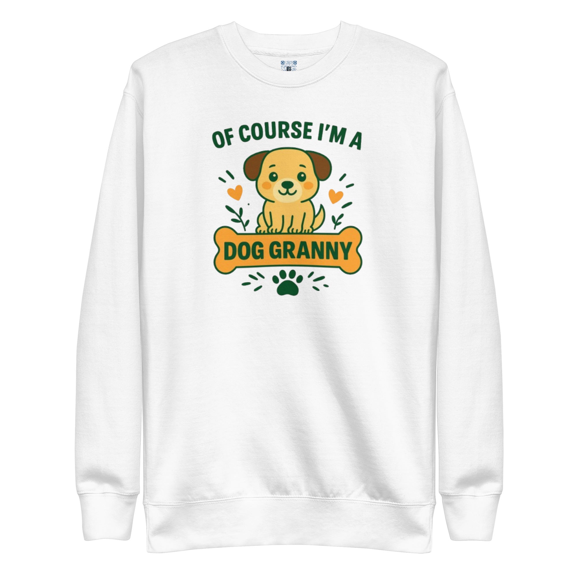 Dog Granny sweatshirt with bold pet parent graphic on the front