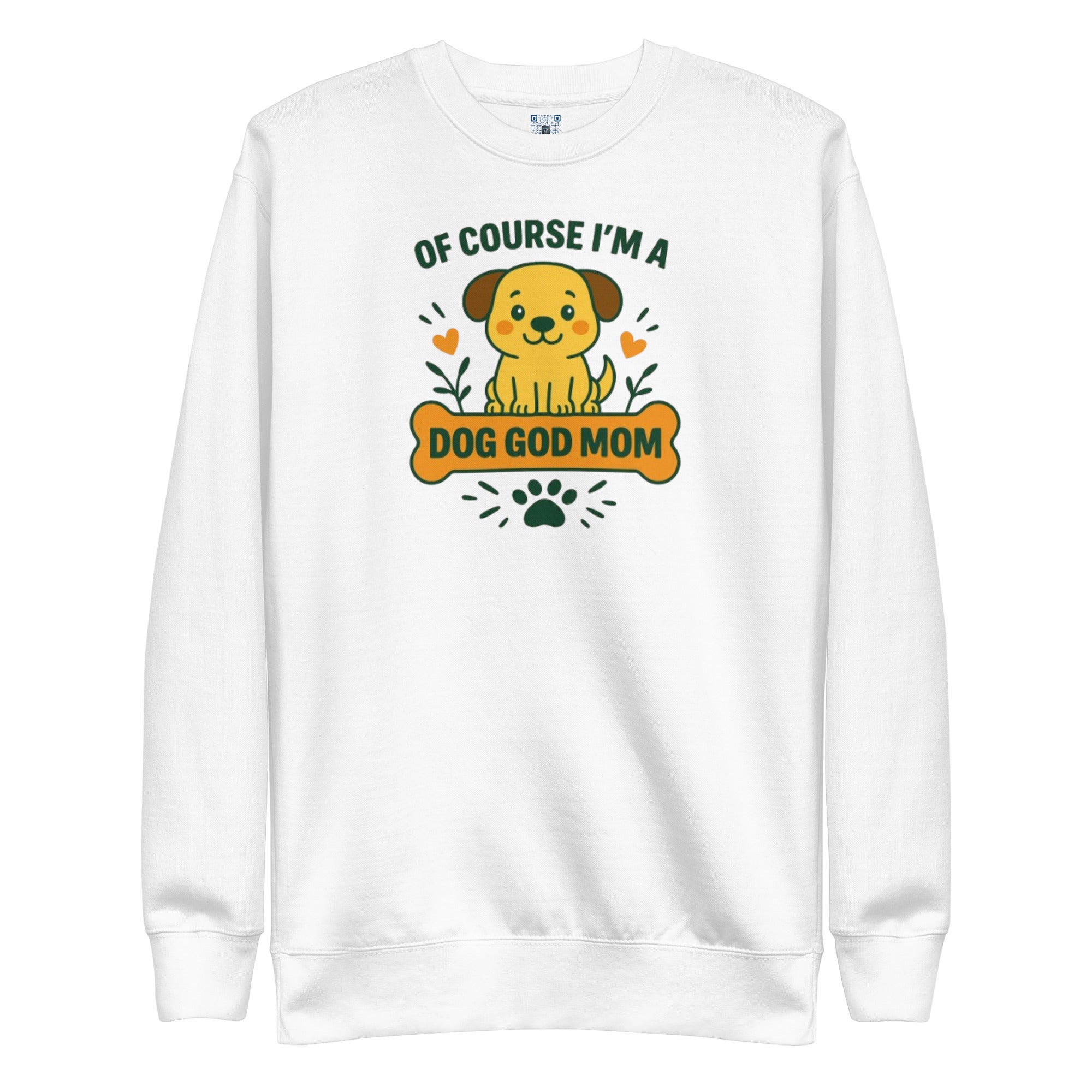 Dog God Mom sweatshirt with bold pet parent graphic on the front