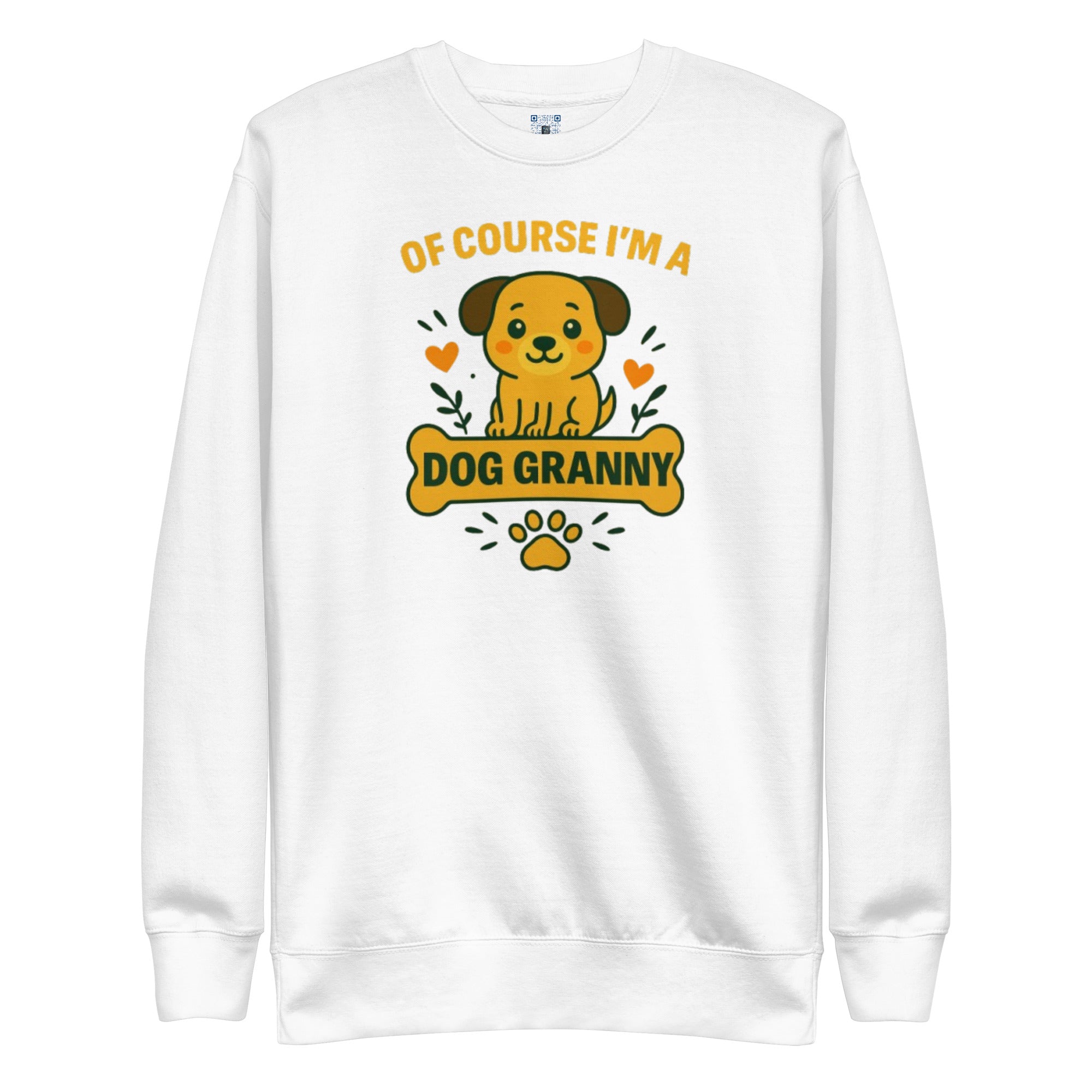 Dog Granny sweatshirt with bold pet parent graphic on the front