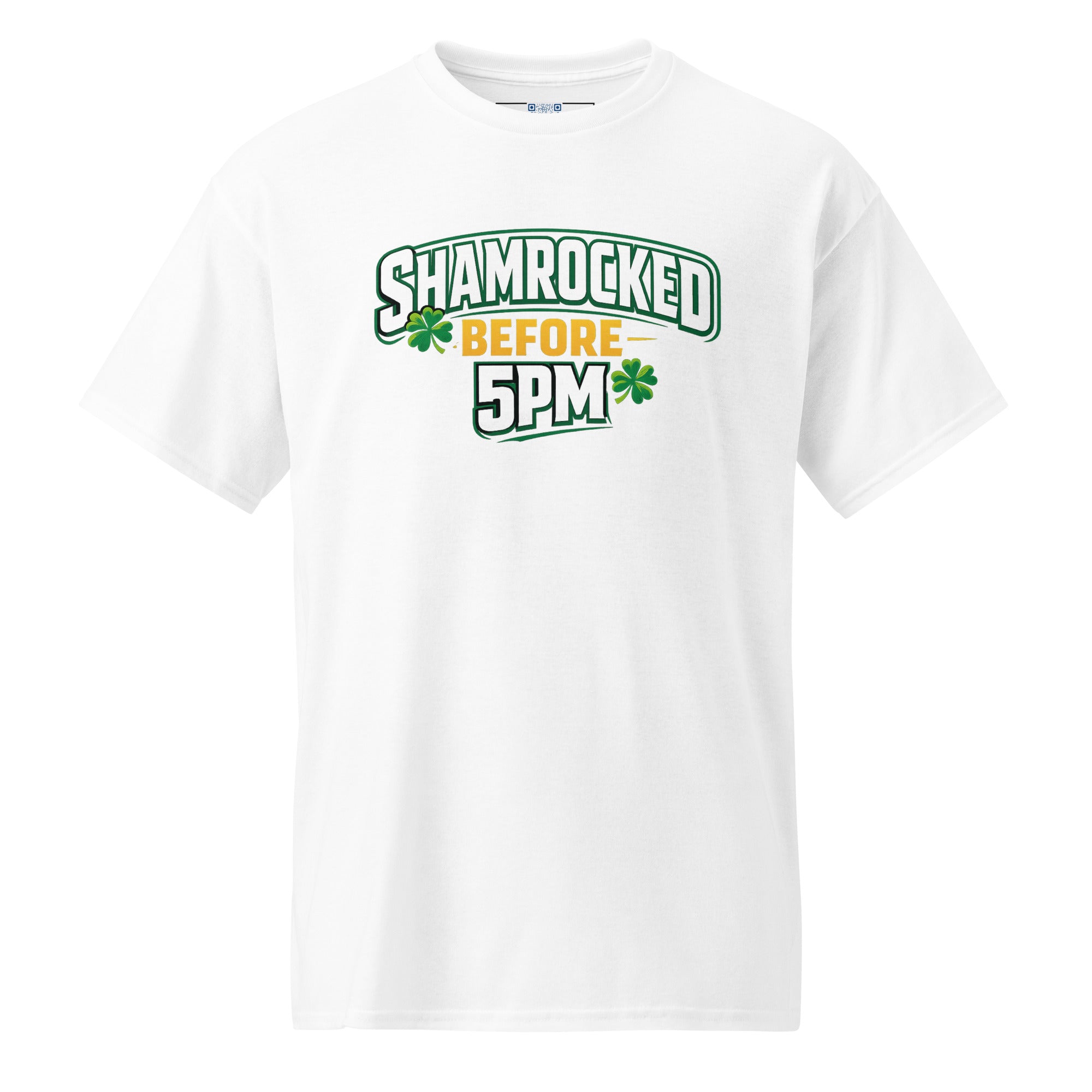 Shamrocked Before 5PM funny St Patrick’s Day t-shirt Irish drinking humor graphic tee