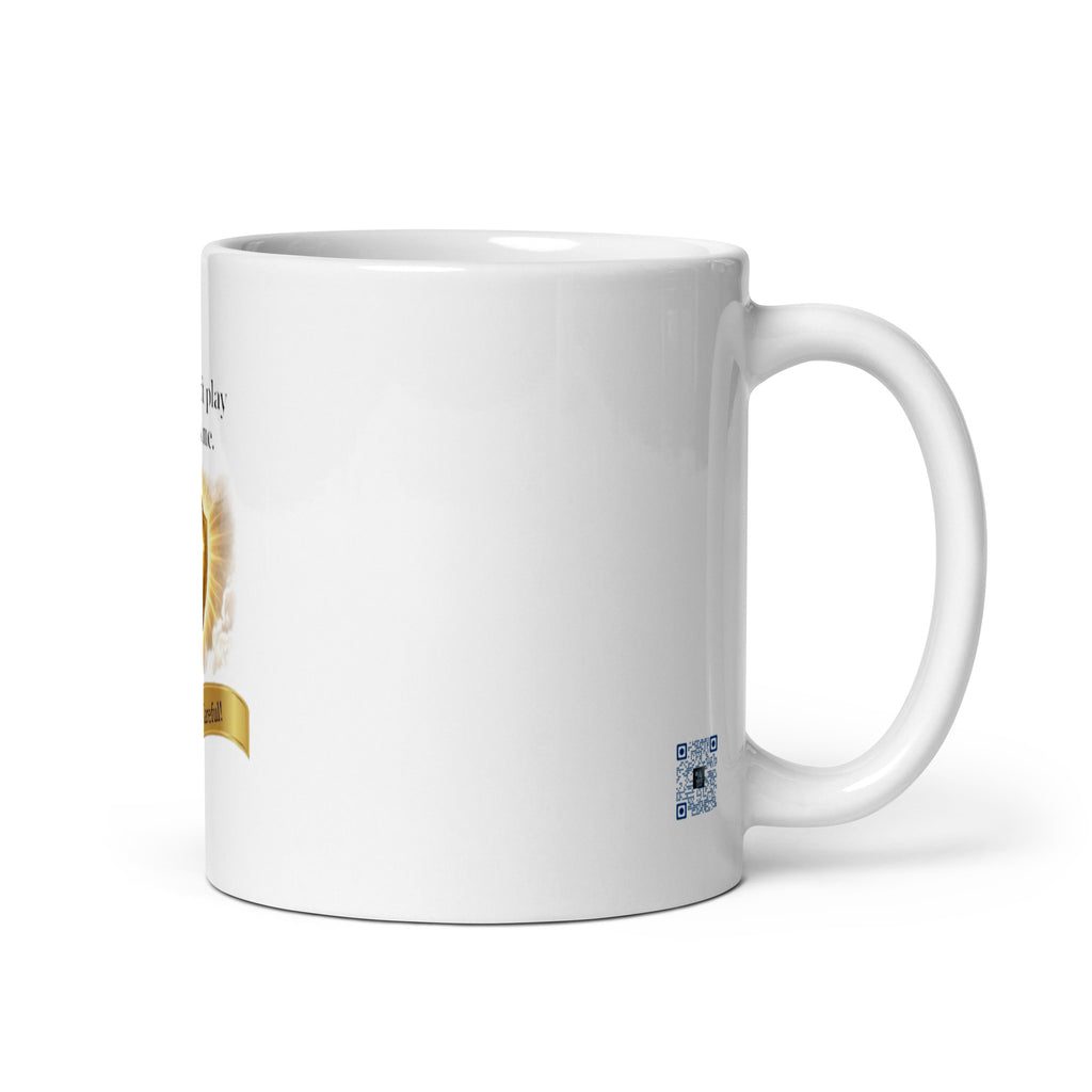 God Don’t Play About Me mug by Bee Original Designs, bold faith and confidence statement.