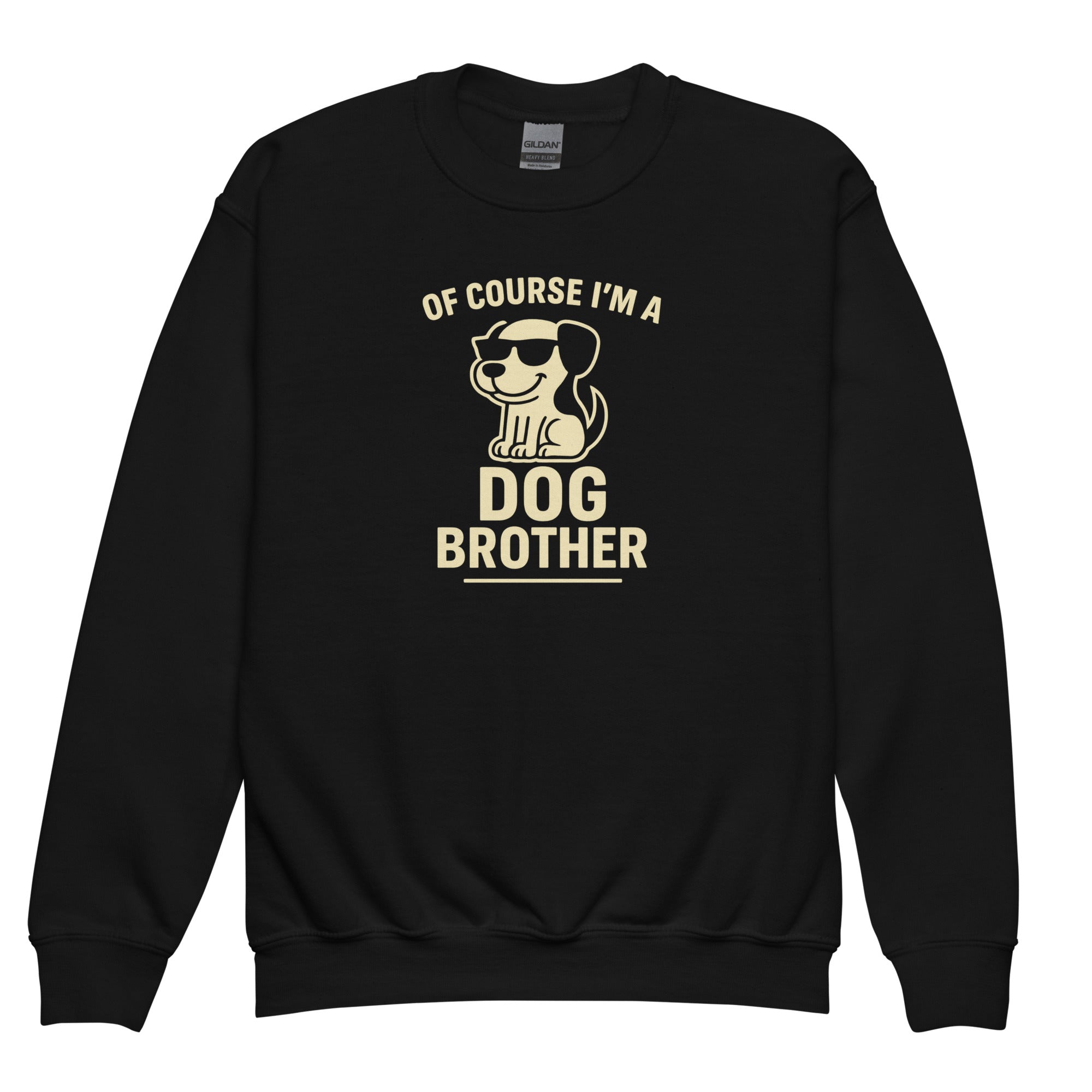 Dog Brother sweatshirt with bold pet parent graphic on the front