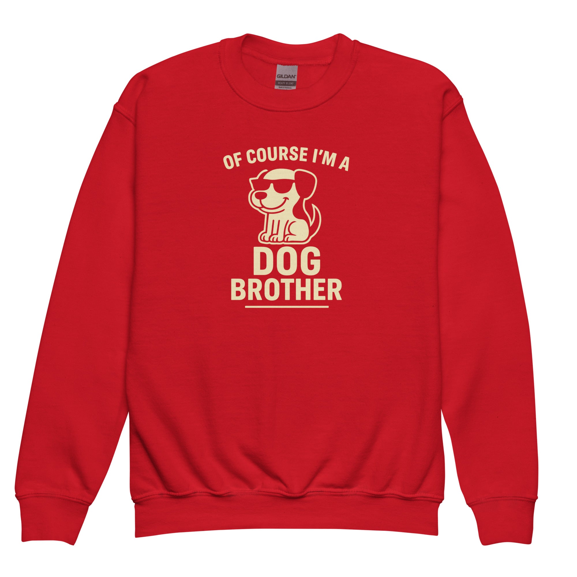 Dog Brother sweatshirt with bold pet parent graphic on the front