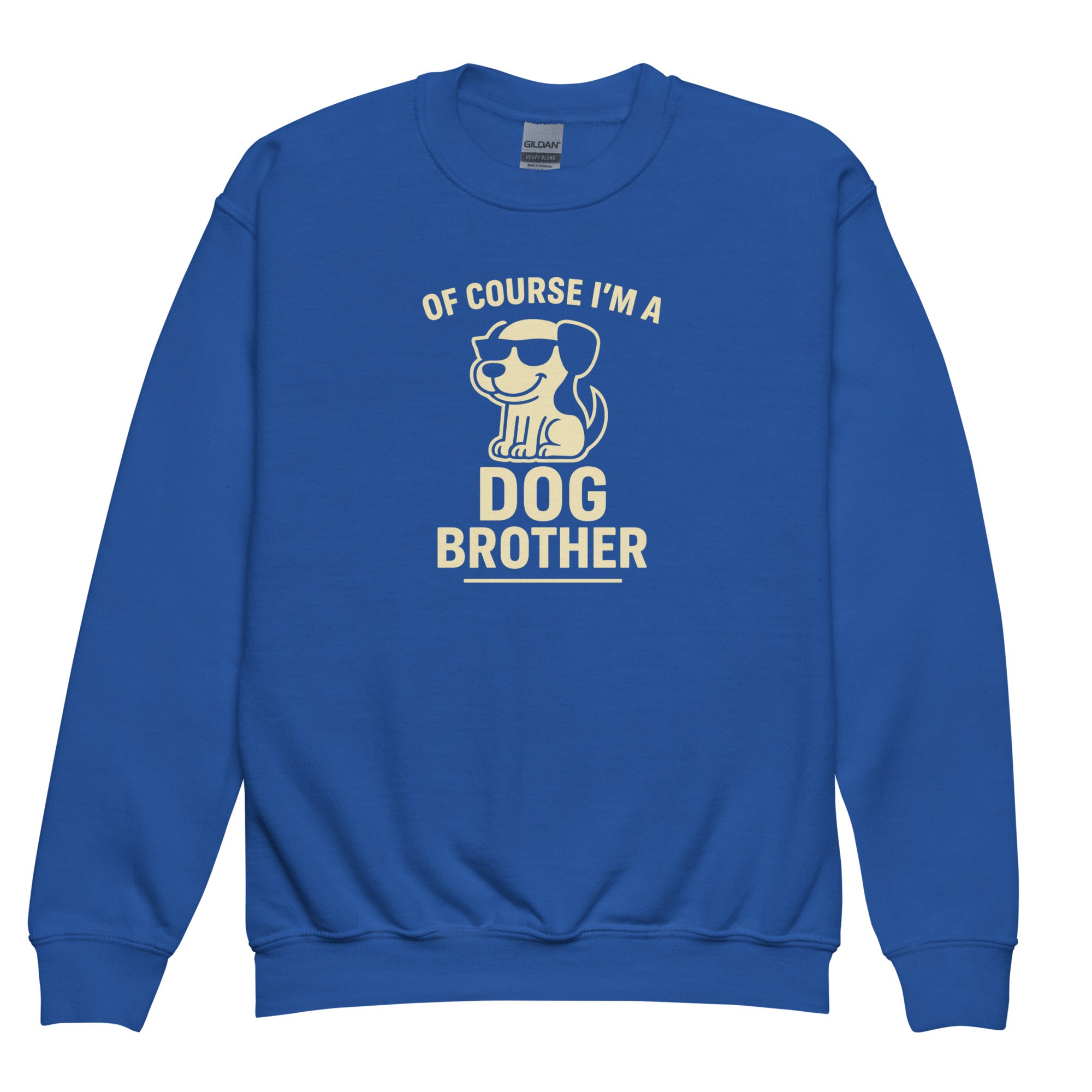 Dog Brother sweatshirt with bold pet parent graphic on the front
